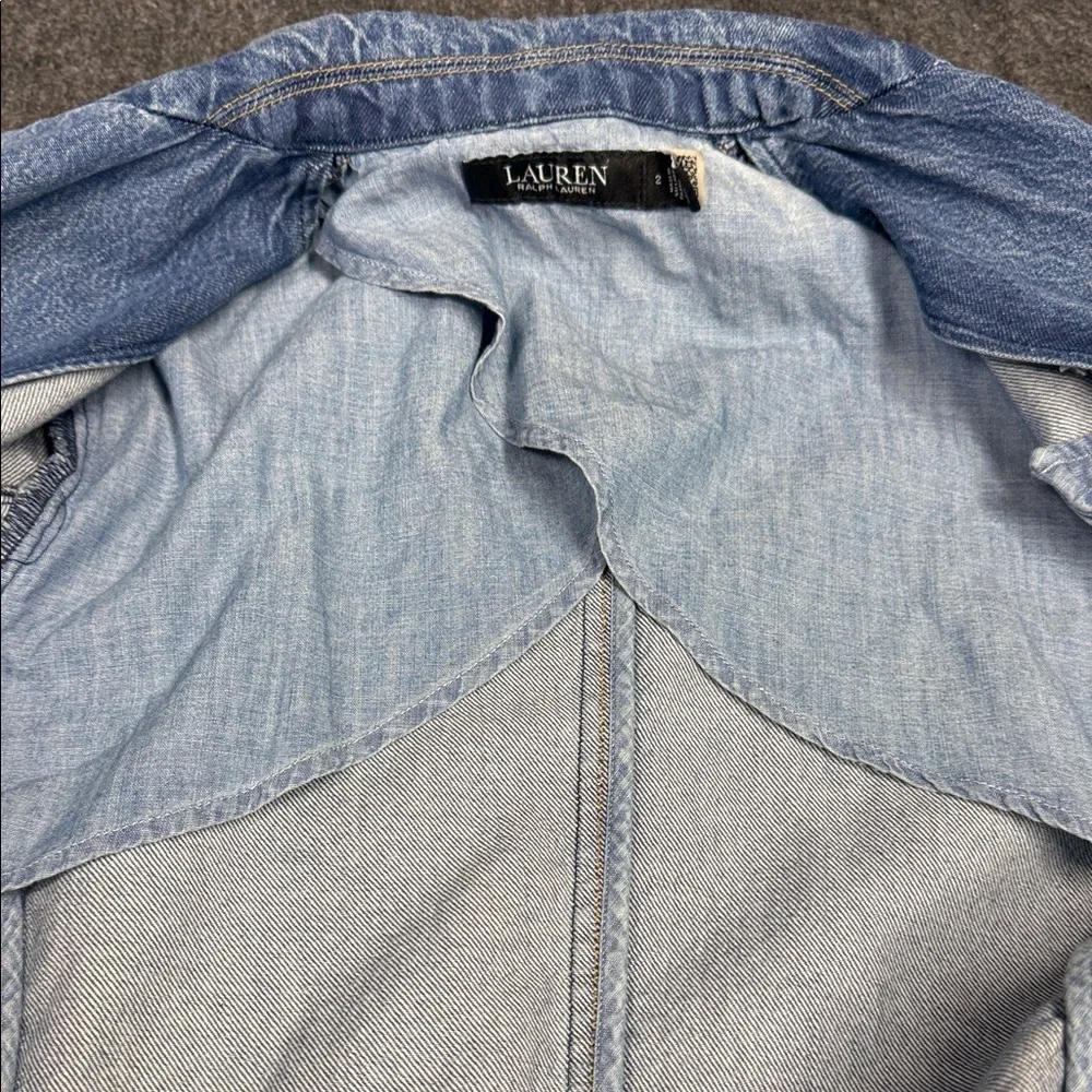 Ralph Lauren Classic Blue Denim Blazer - Picture 11 of 12